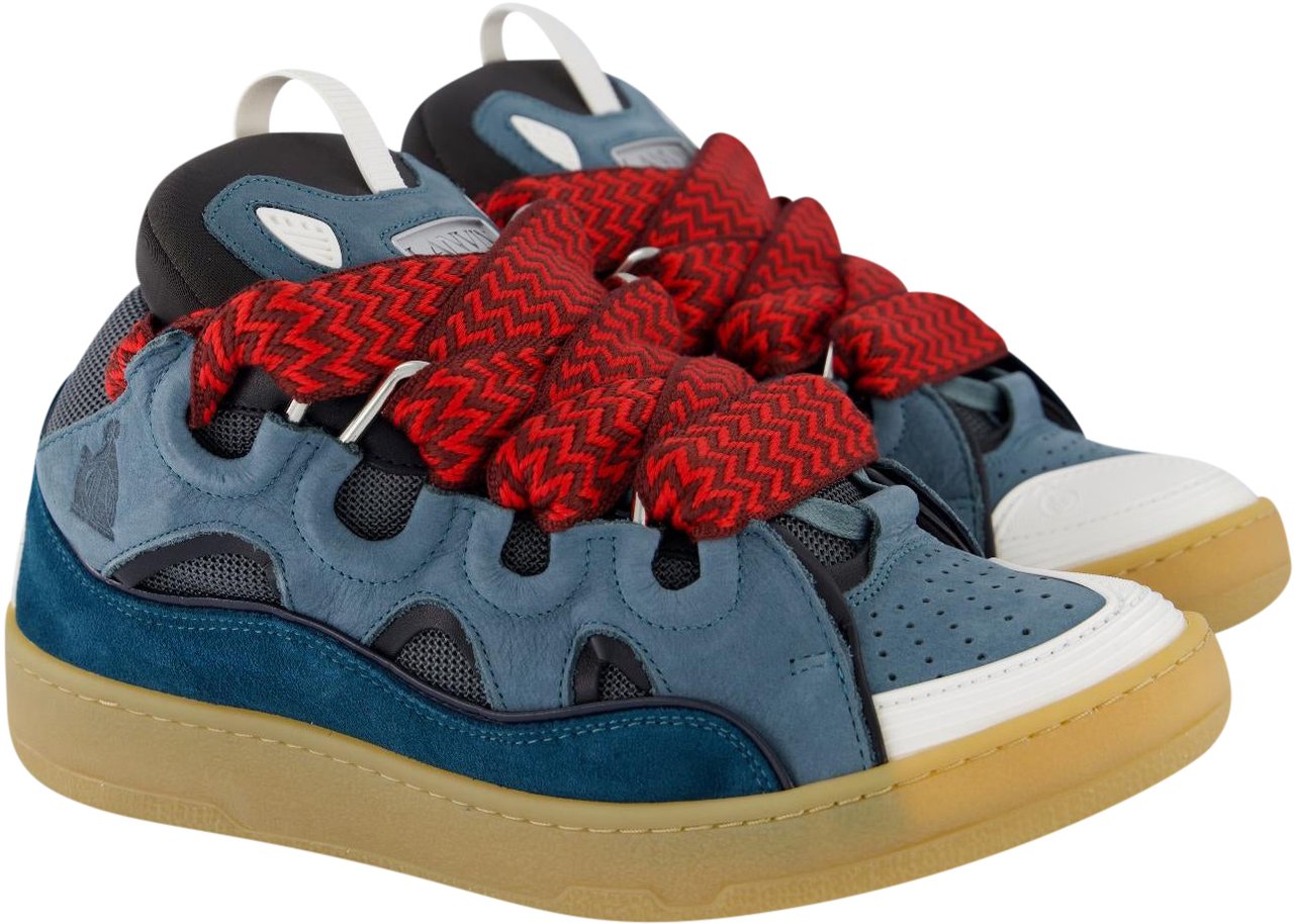 Lanvin Heren Curb Sneaker Blauw