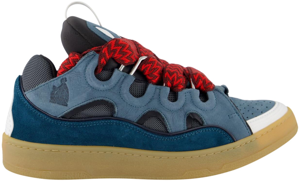 Lanvin Heren Curb Sneaker Blauw