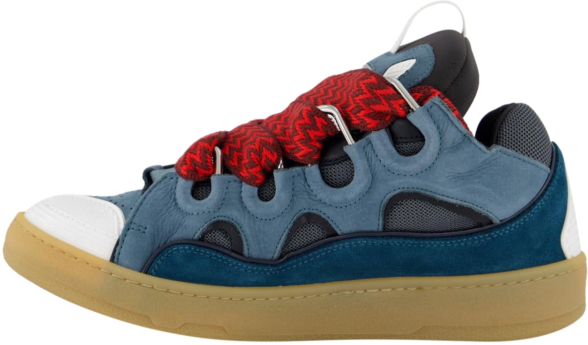 Lanvin Heren Curb Sneaker Blauw