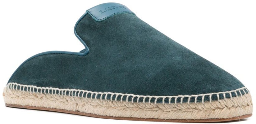 Lanvin Flat Shoes Petrol Blue Blauw