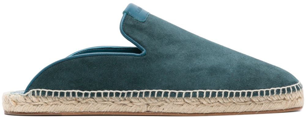Lanvin Flat Shoes Petrol Blue Blauw