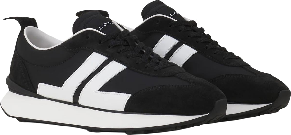 Lanvin Dames Bumpr Nylon sneakers Zwart