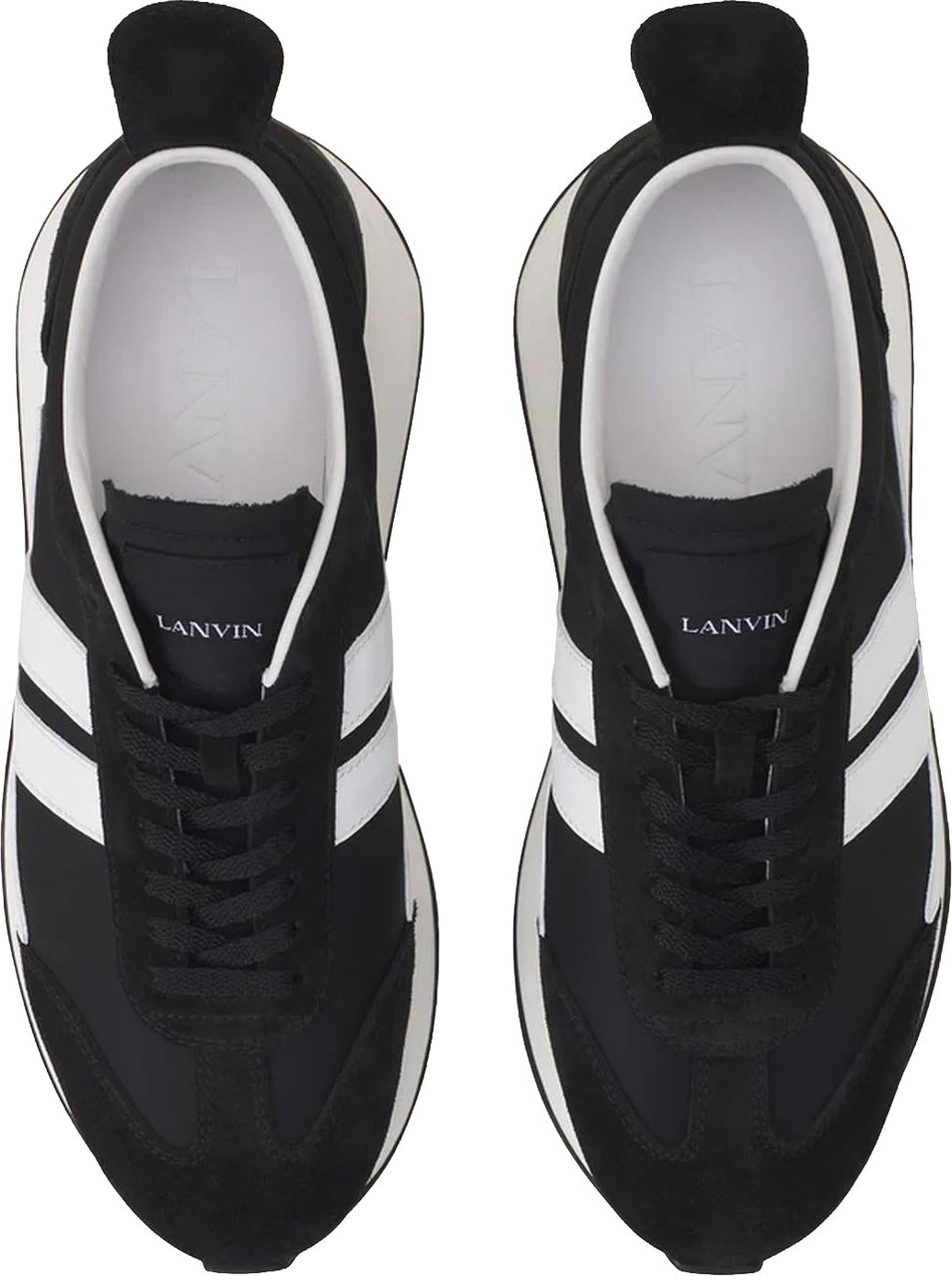 Lanvin Dames Bumpr Nylon sneakers Zwart