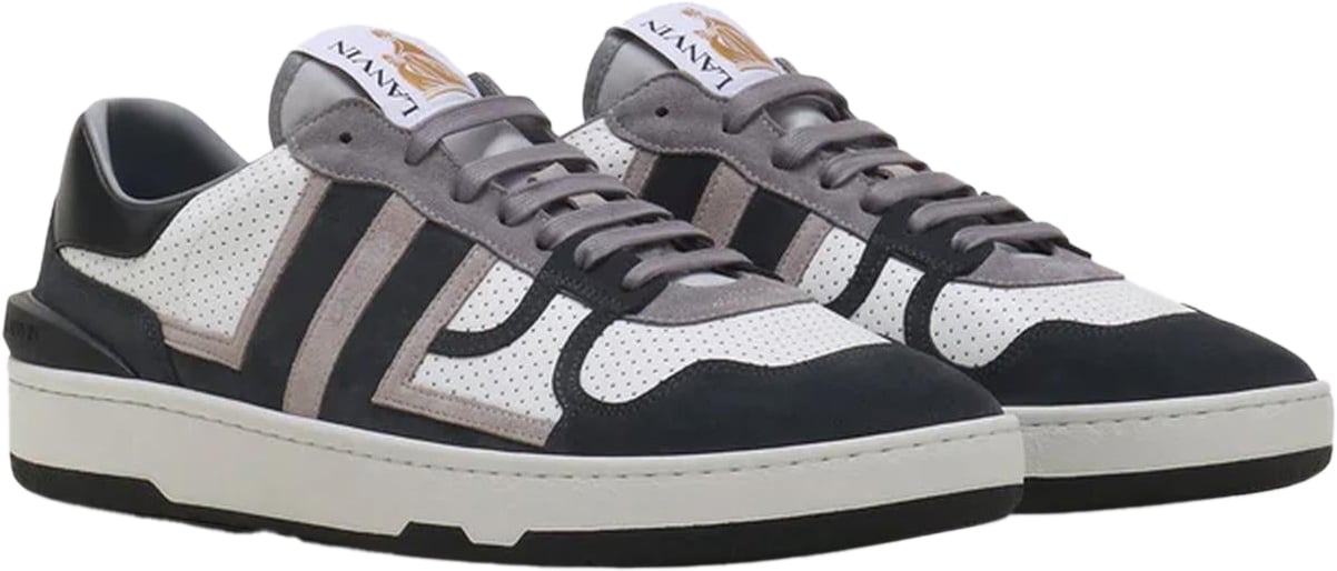 Lanvin Heren Clay Sneakers Perforated Grijs