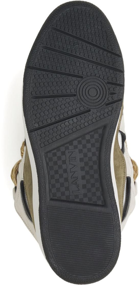 Lanvin Sneakers White/Kaki Wit
