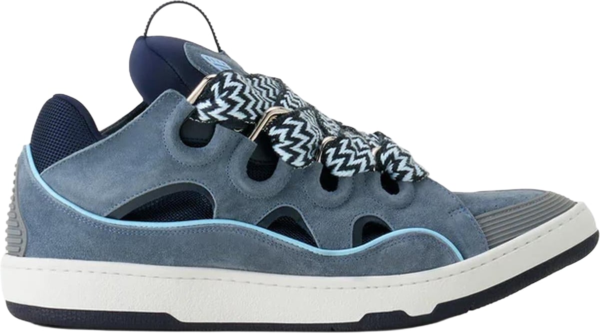 Lanvin Dames Curb Sneakers Bicolor Grijs