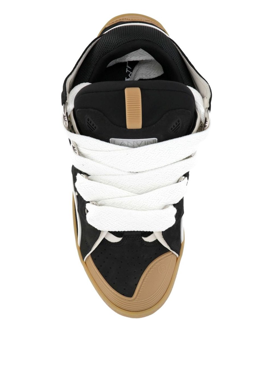 Lanvin Low-Top Sneakers with Wave Detail Neutraal