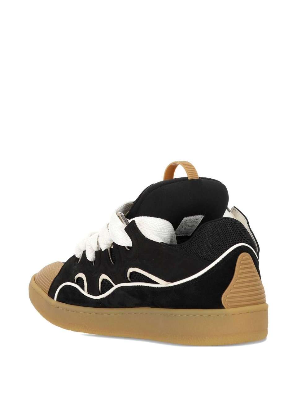 Lanvin Low-Top Sneakers with Wave Detail Neutraal