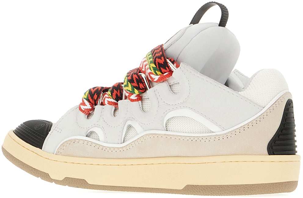 Lanvin Lanvin Multicolor leather and polyester Curb sneakers Divers