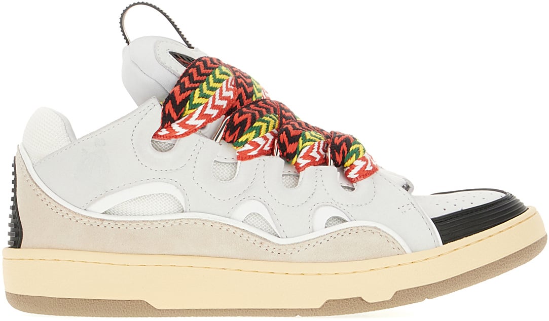 Lanvin Lanvin Multicolor leather and polyester Curb sneakers Divers
