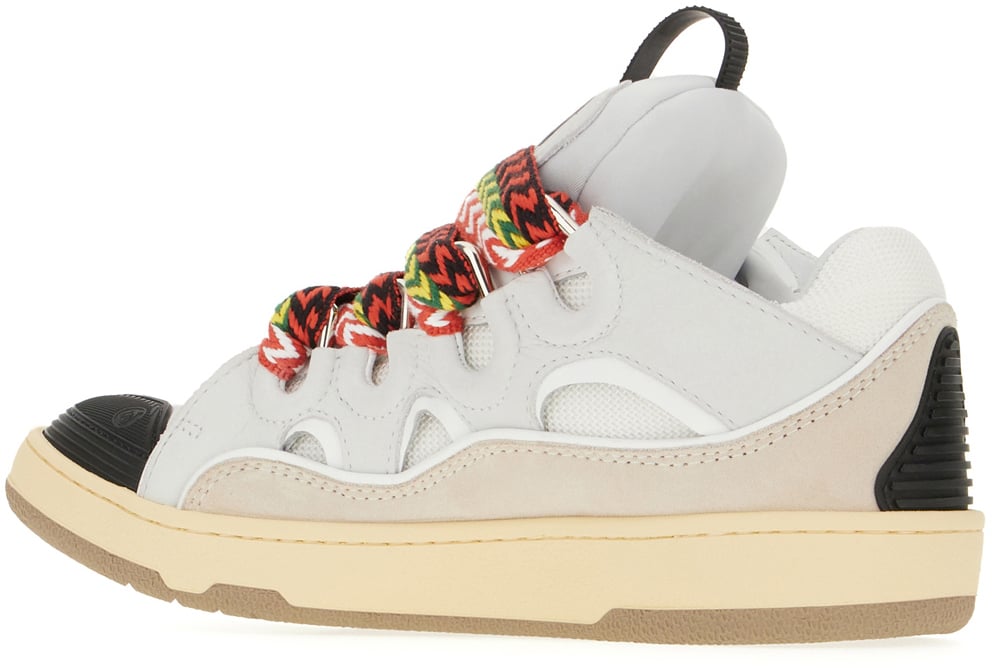 Lanvin Lanvin Multicolor leather and polyester Curb sneakers Divers