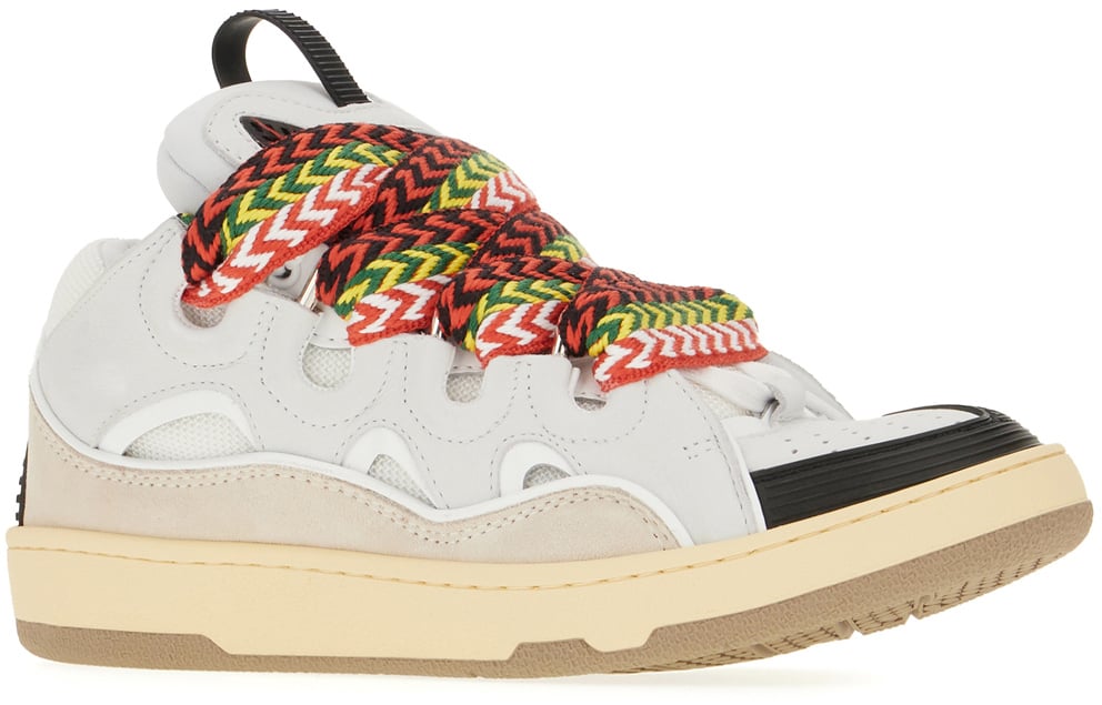 Lanvin Lanvin Multicolor leather and polyester Curb sneakers Divers