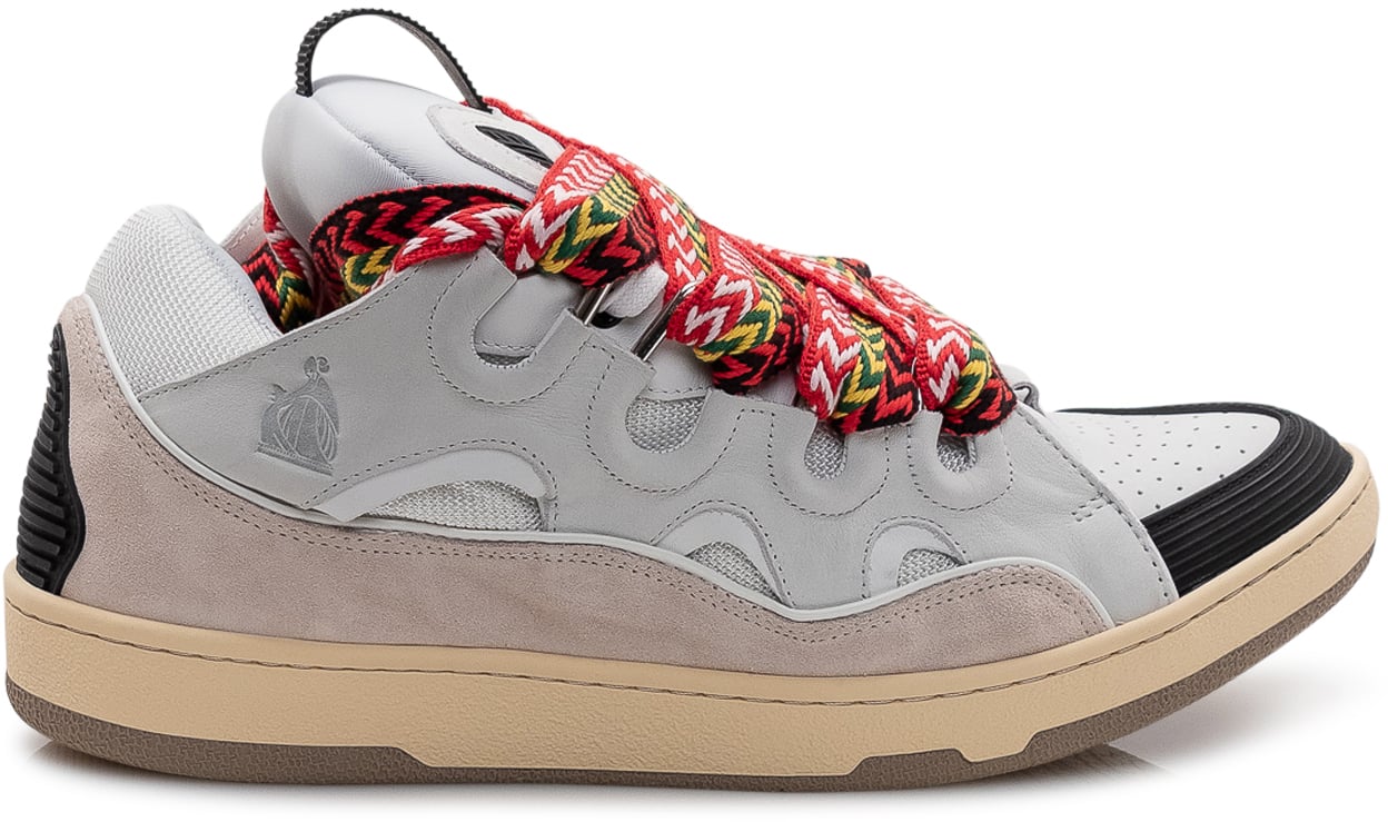 Lanvin Sneakers Curb con Lacci Multicolore Lichtgrijs