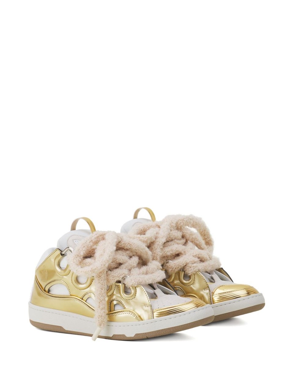 Lanvin Metallic Gold Sneakers Goud