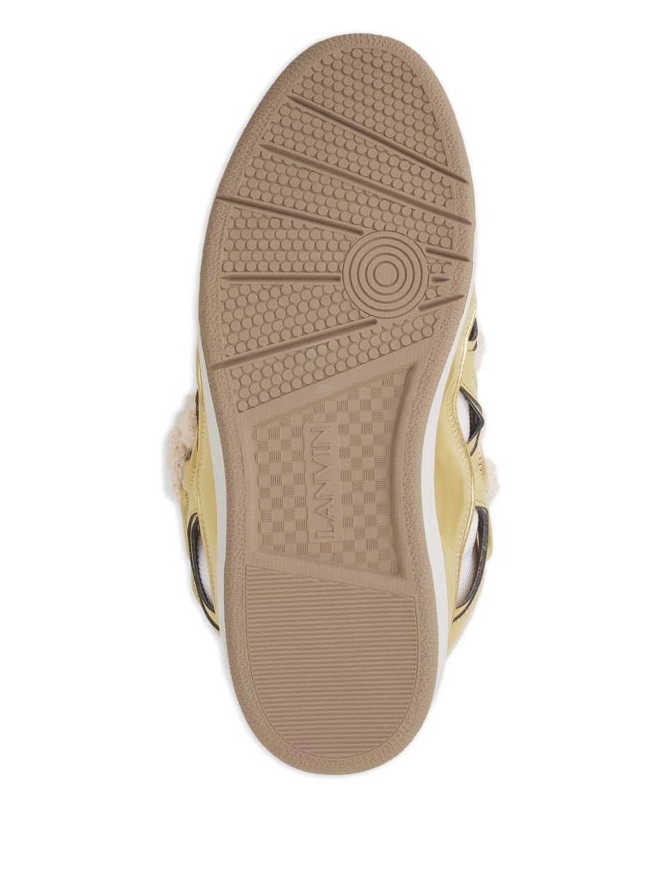 Lanvin Metallic Gold Sneakers Goud