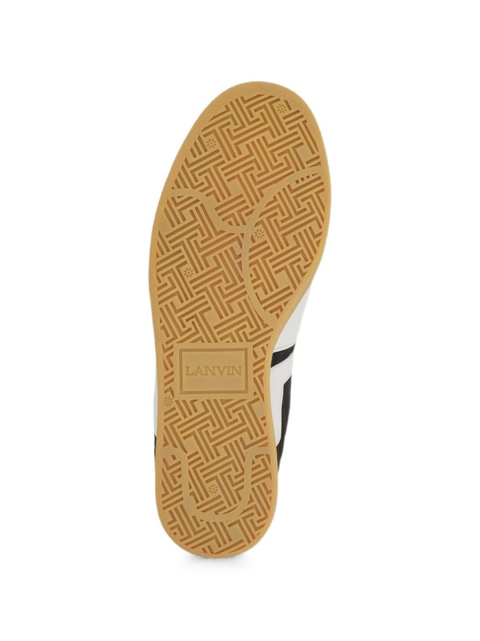 Lanvin Black Quilted Side Stripe Sneakers Zwart