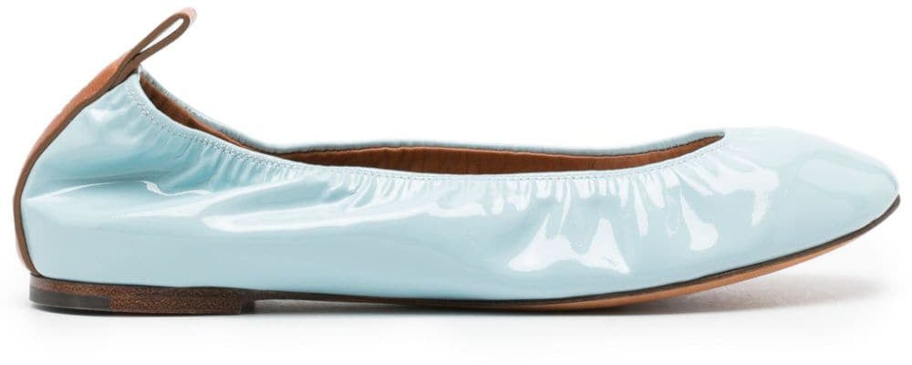 Lanvin Flat Shoes Blue Blauw