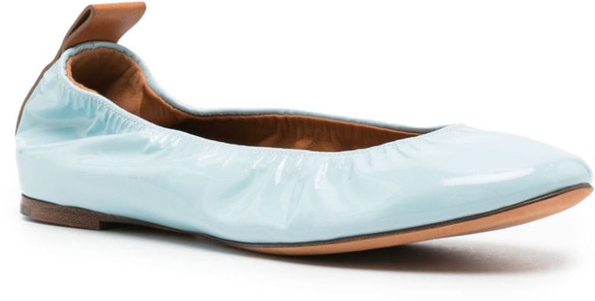 Lanvin Flat Shoes Blue Blauw