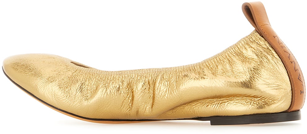 Lanvin Lanvin Gold nappa ballerinas Goud