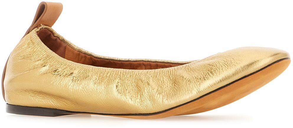 Lanvin Lanvin Gold nappa ballerinas Goud