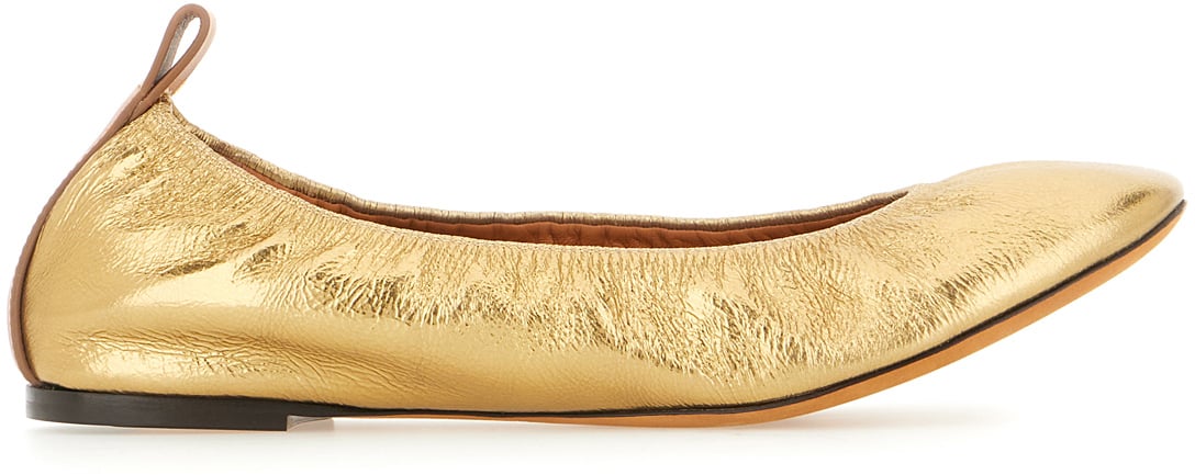 Lanvin Lanvin Gold nappa ballerinas Goud