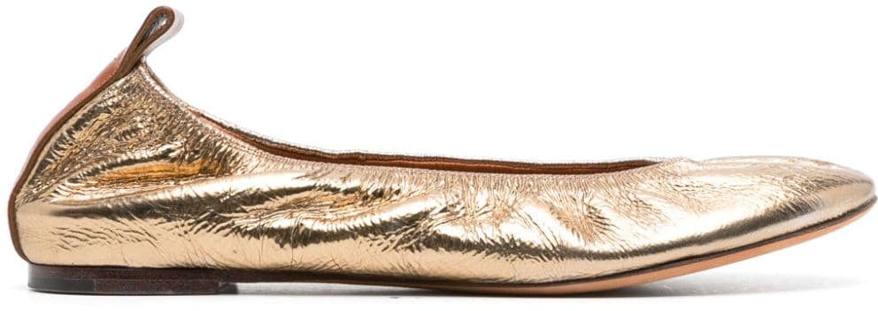 Lanvin Flat Shoes Golden Goud