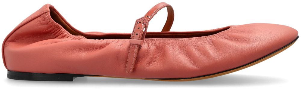 Lanvin Flat Shoes Litchi Beige