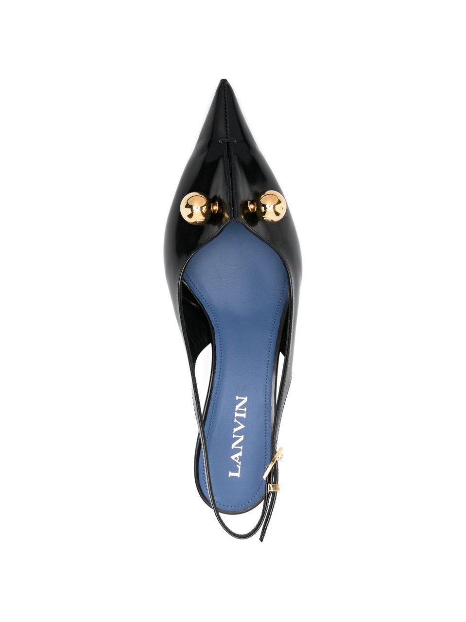 Lanvin Pointed-Toe Slingback Pumps Zwart