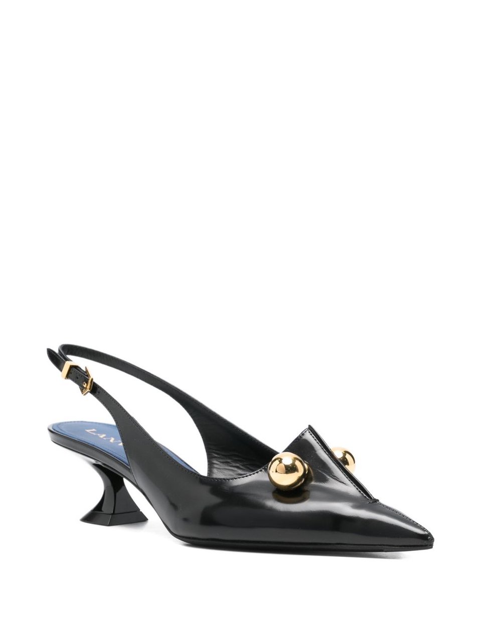 Lanvin Pointed-Toe Slingback Pumps Zwart