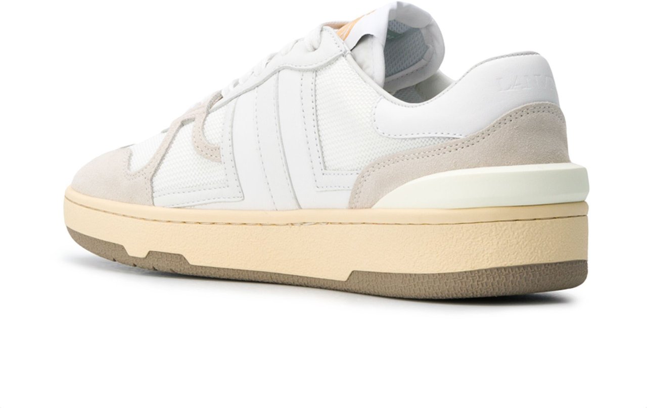 Lanvin White Tennis Low Top Clay Sneakers Wit