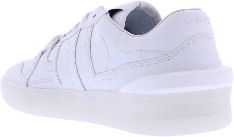 Lanvin Heren Clay Low Top Sneakers Wit