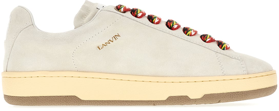 Lanvin Chalk suede Curb Lite sneakers Grijs