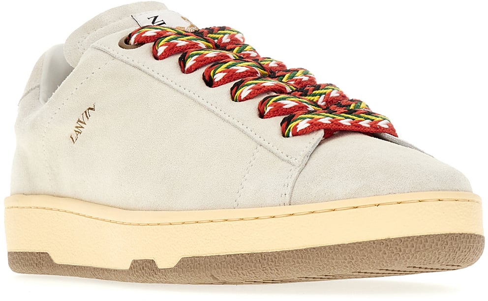 Lanvin Chalk suede Curb Lite sneakers Grijs