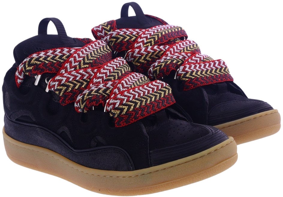 Lanvin Heren Curb Sneakers Zwart