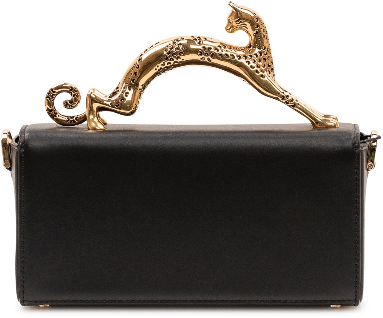 Lanvin Borsa Nano con Manico Scultura Zwart