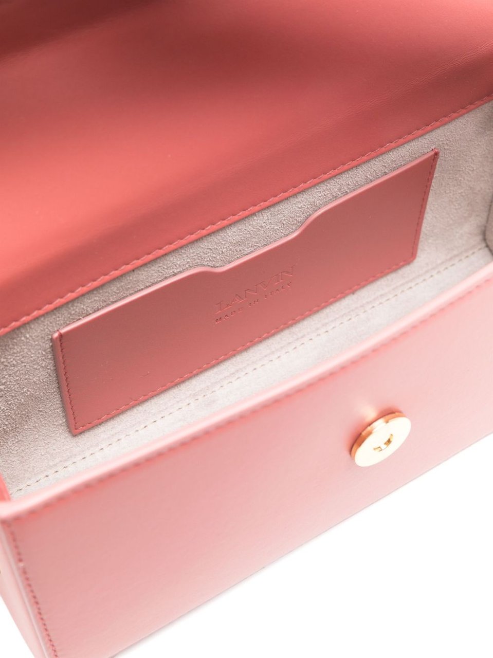 Lanvin Ruby Pink Foldover Top Bag Neutraal