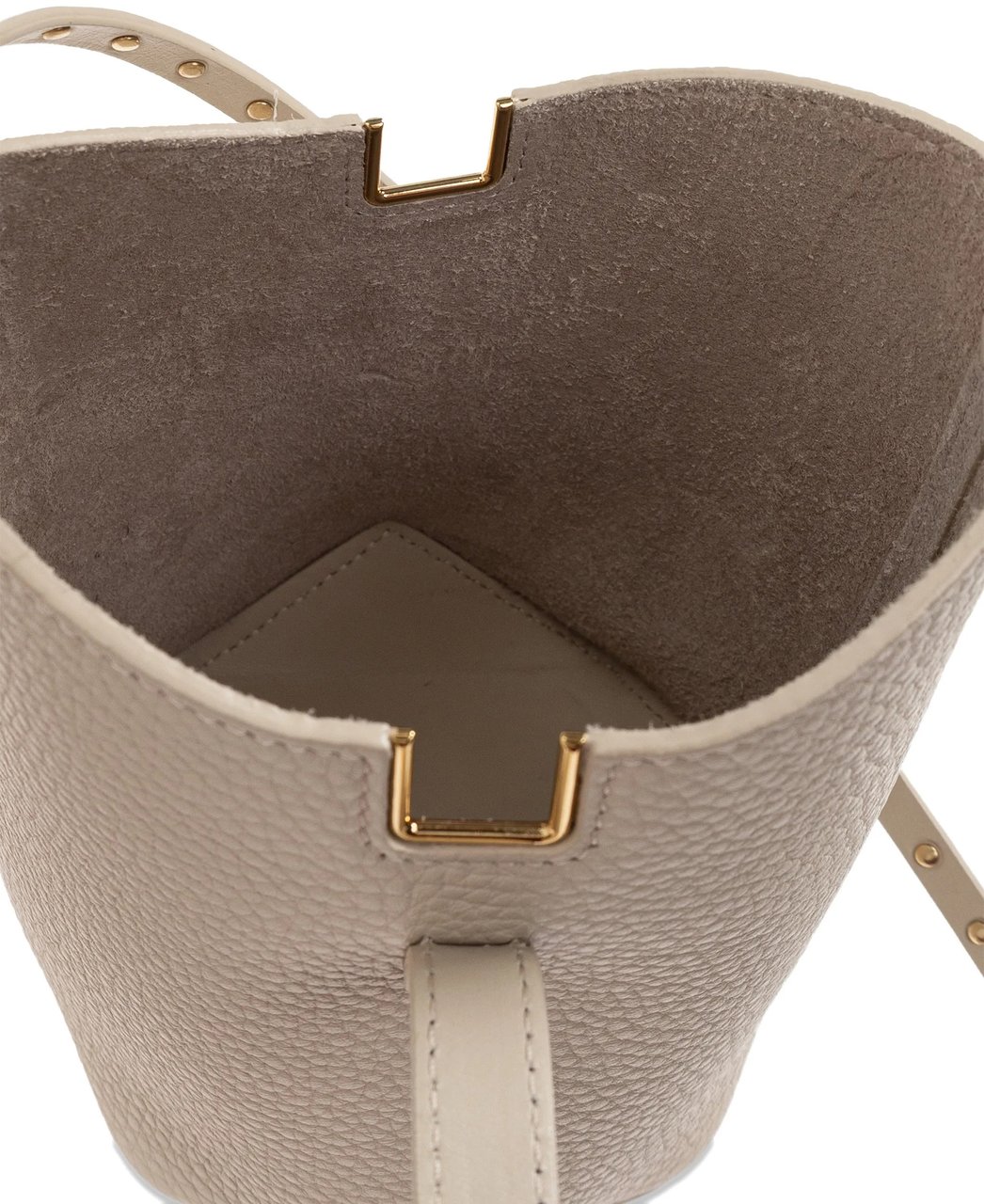 Lanvin Neutral Bucket Bag With Strap Calf Bag Neutraal