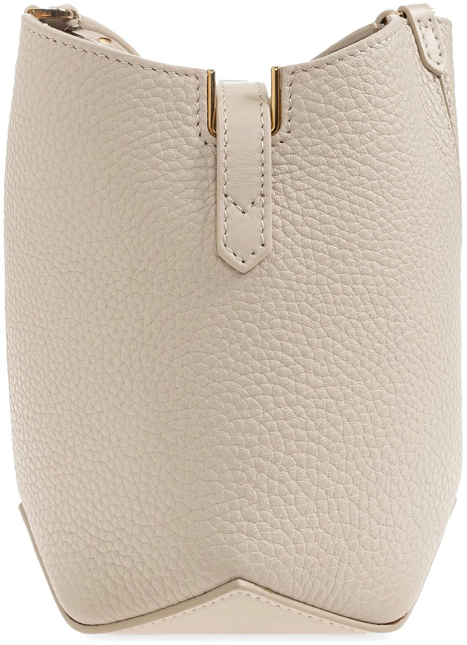 Lanvin Neutral Bucket Bag With Strap Calf Bag Neutraal