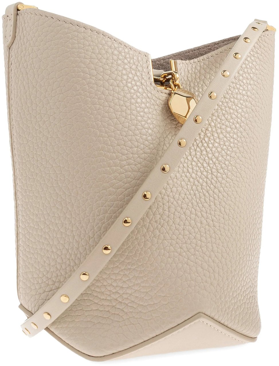 Lanvin Neutral Bucket Bag With Strap Calf Bag Neutraal