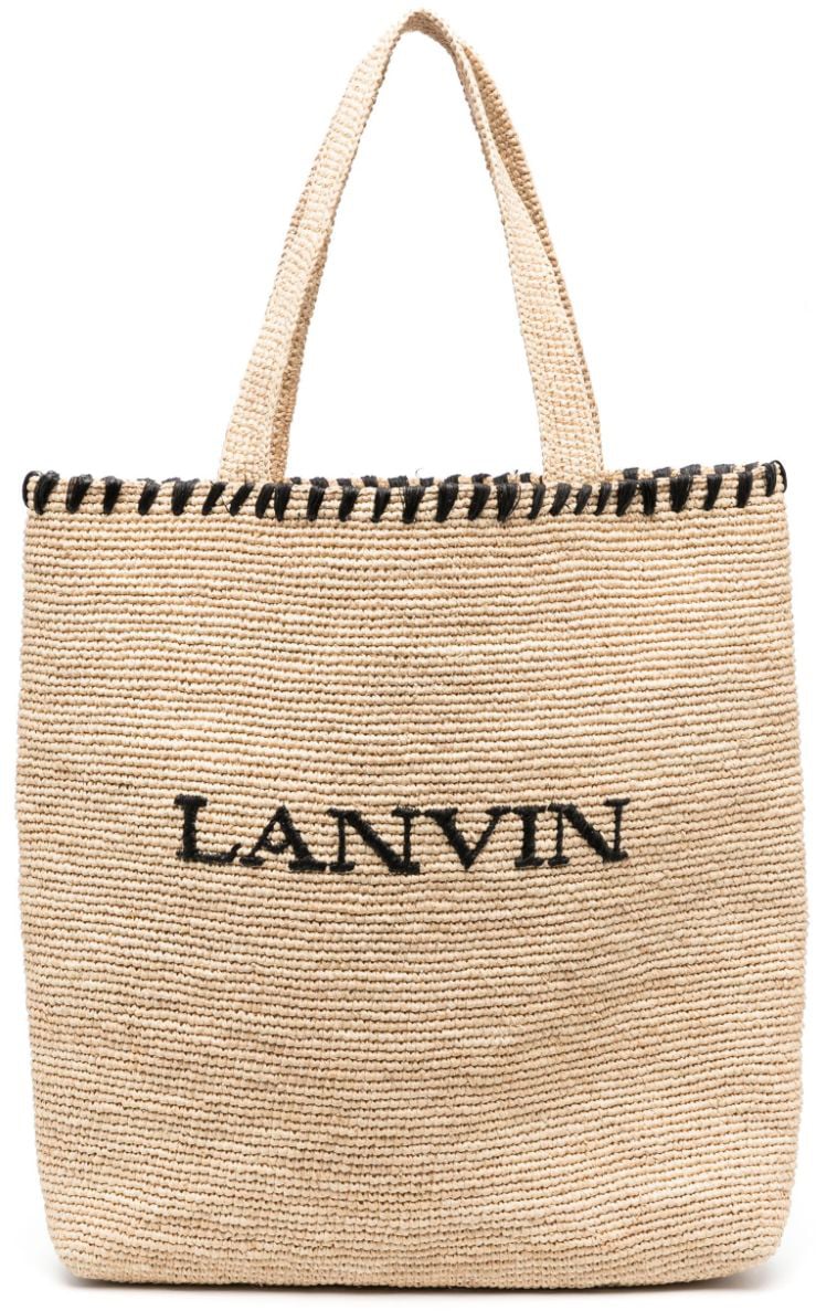 Lanvin Bags Naturalblack Zwart