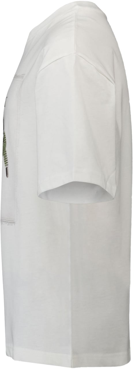 Lanvin Lanvin Kinder Unisex T-Shirt In Off White Wit