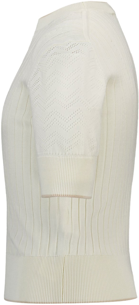 Lanvin Lanvin Kinder Meisjes T-Shirt in Ecru Beige