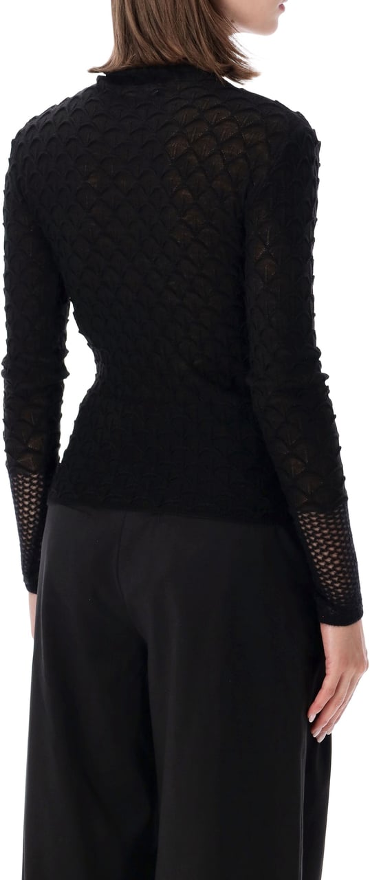 Lanvin High Neck Knit Nero Zwart