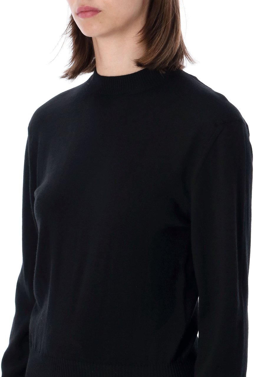 Lanvin Gross Grain Knot Jumper Nero Zwart
