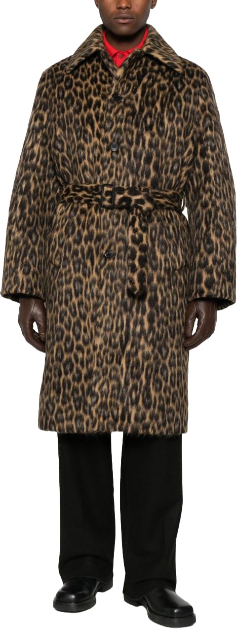 Lanvin Coats Leopard Bruin