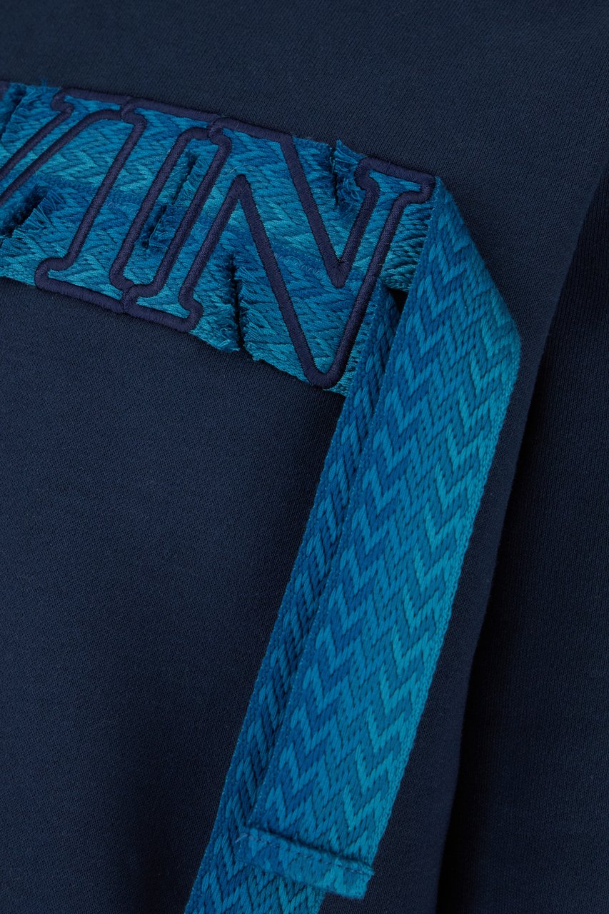 Lanvin Lanvin Blue cotton sweatshirt Blauw