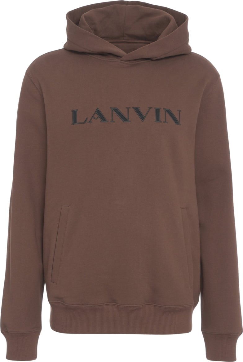 Lanvin Hoodie with logo print Bruin