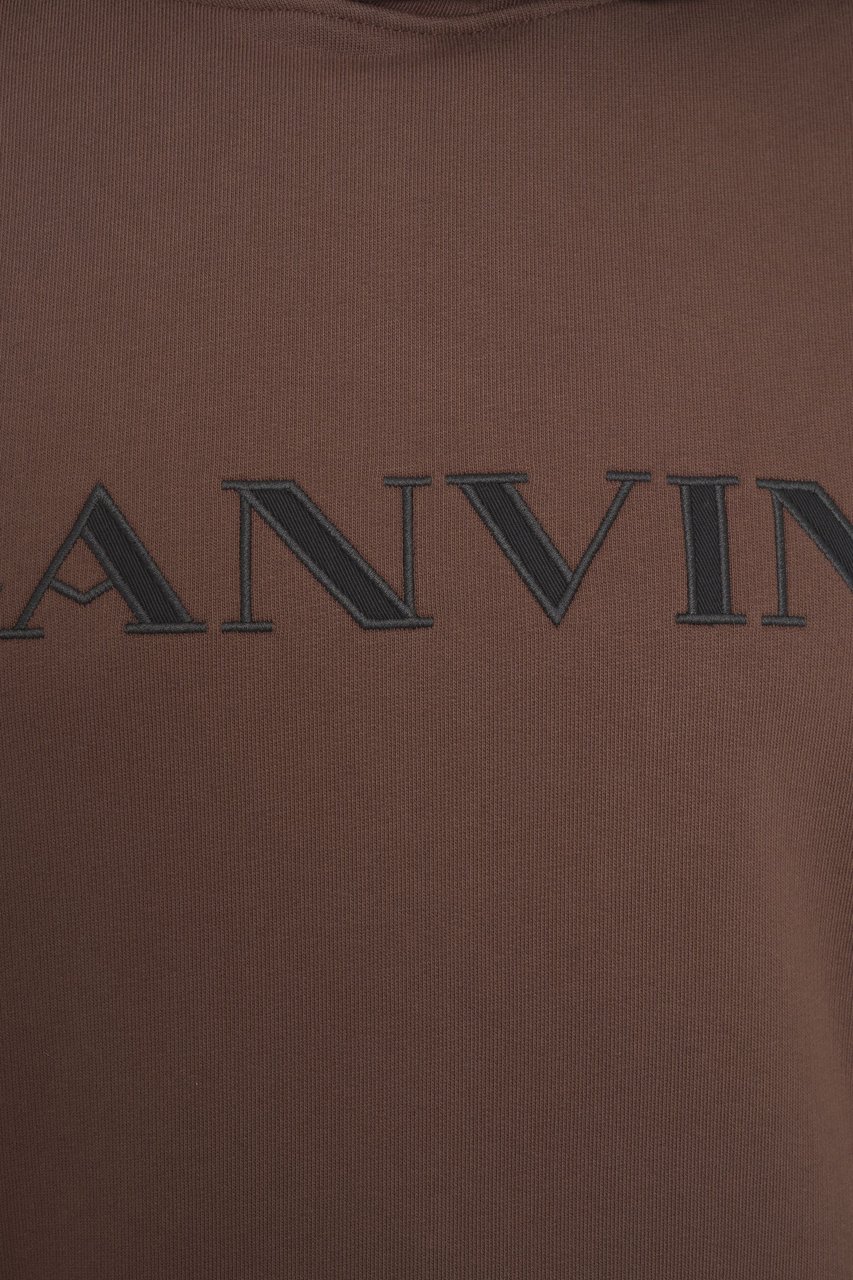 Lanvin Hoodie with logo print Bruin
