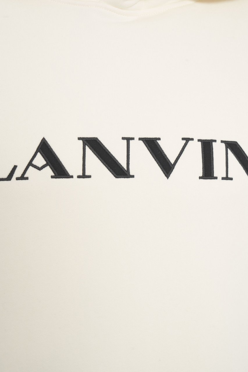 Lanvin Felpa con cappuccio e stampa logo Wit