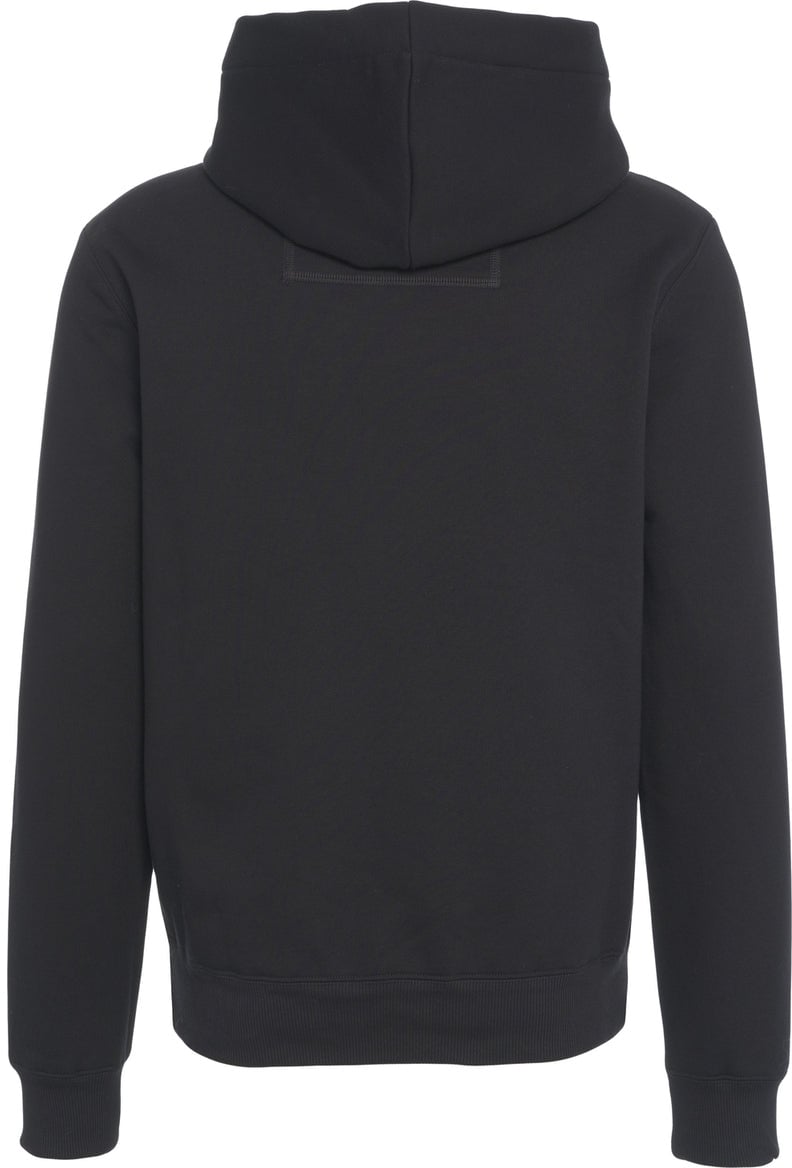 Lanvin Hoodie with logo lettering Zwart